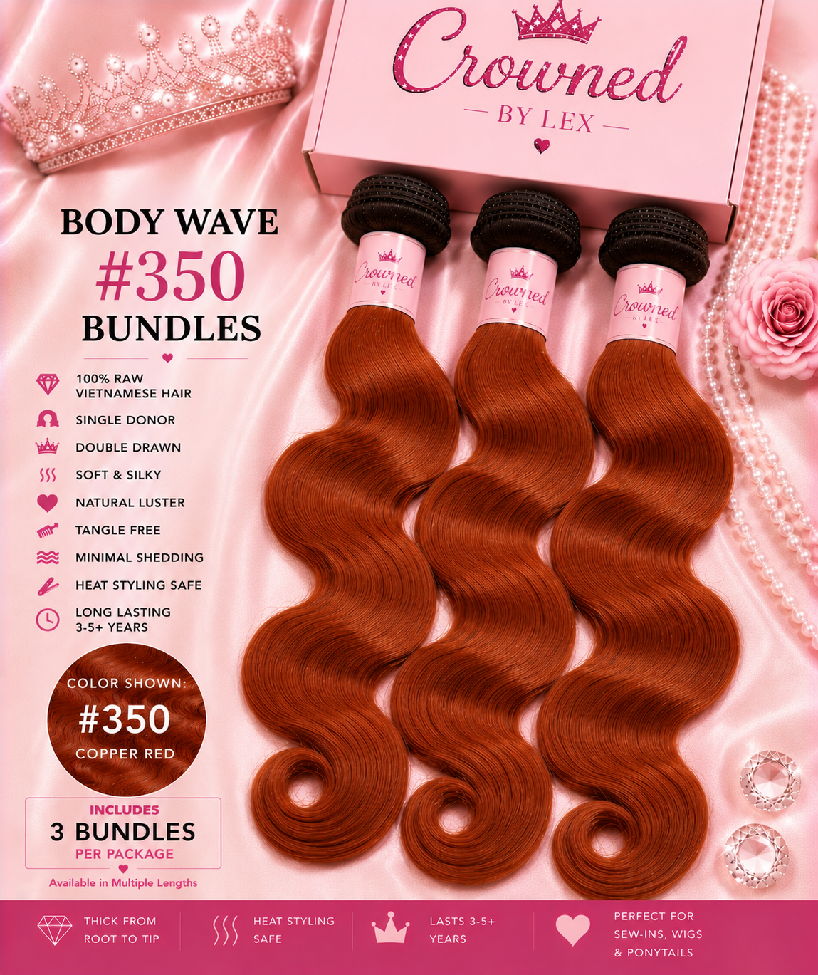 ✨Body Wave #350 Bundle ✨