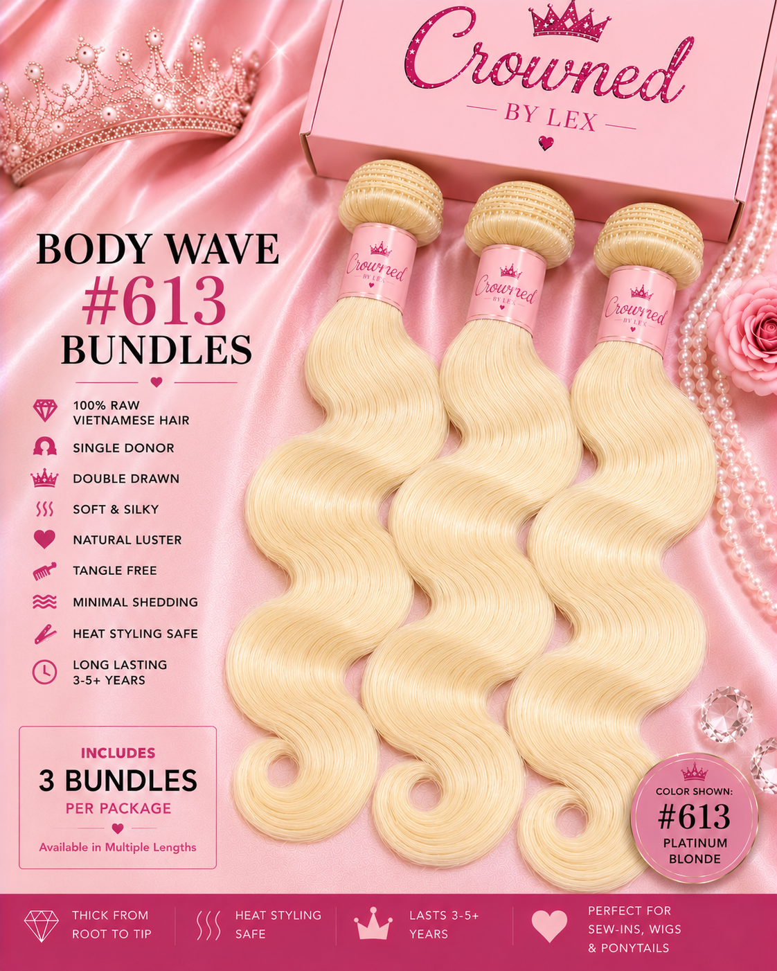 ✨Body Wave #613 Bundle ✨