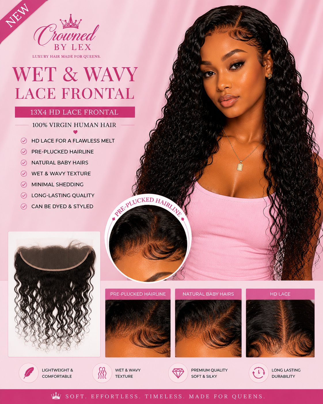 ✨ Wet and Wavy Lace Frontal