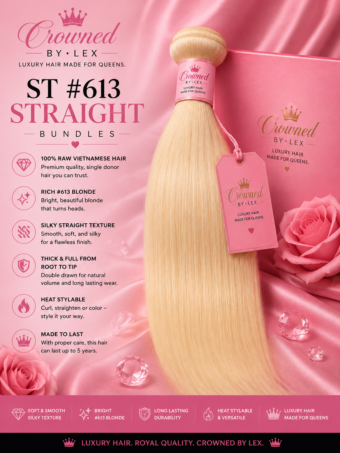 Blonde straight bundle