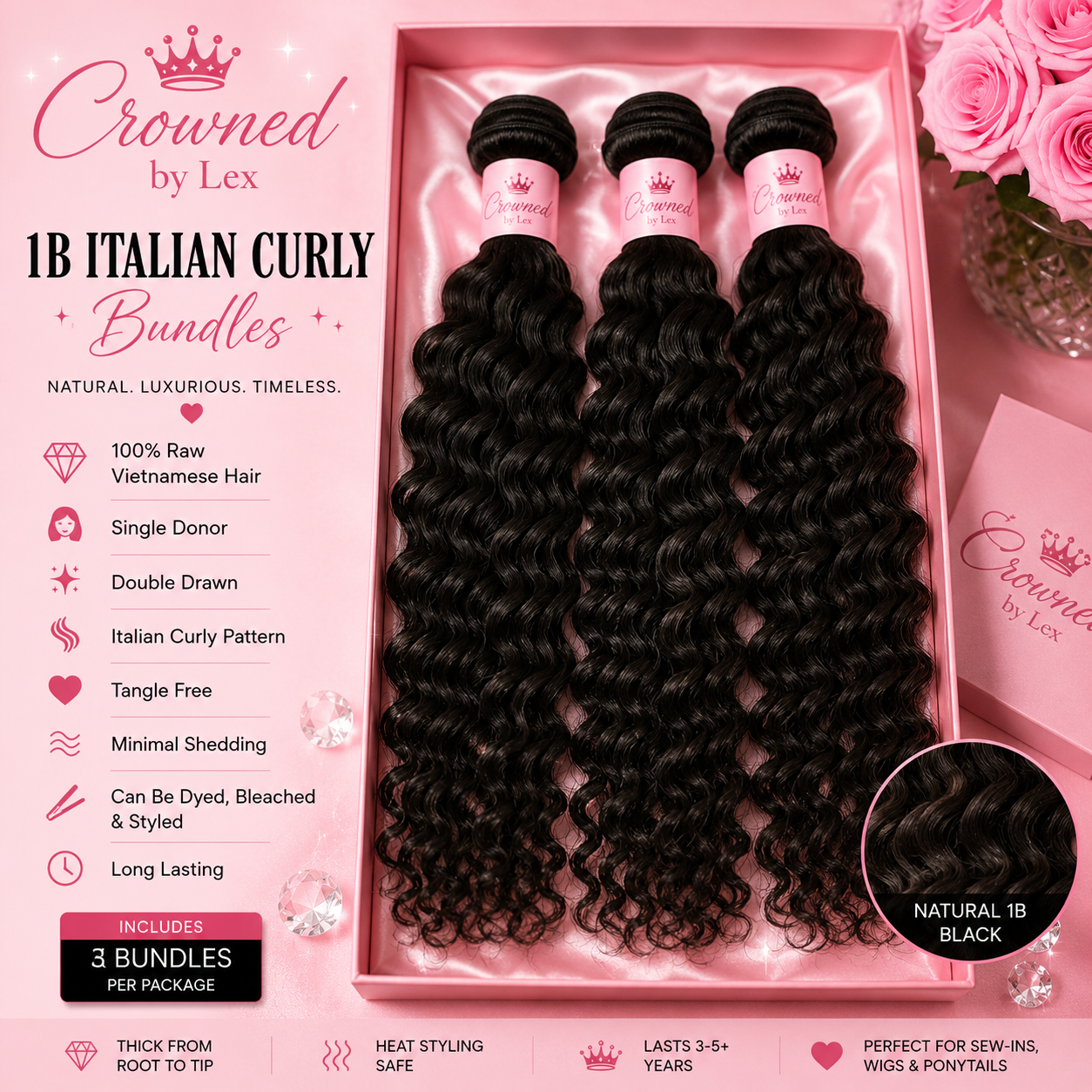 ✨1B Italian Curly Bundle✨