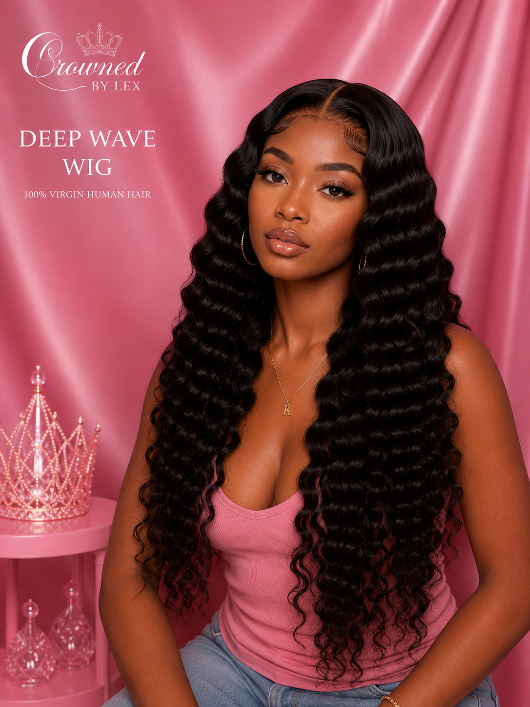 Luxury Deep Wave HD Lace Wig ✨