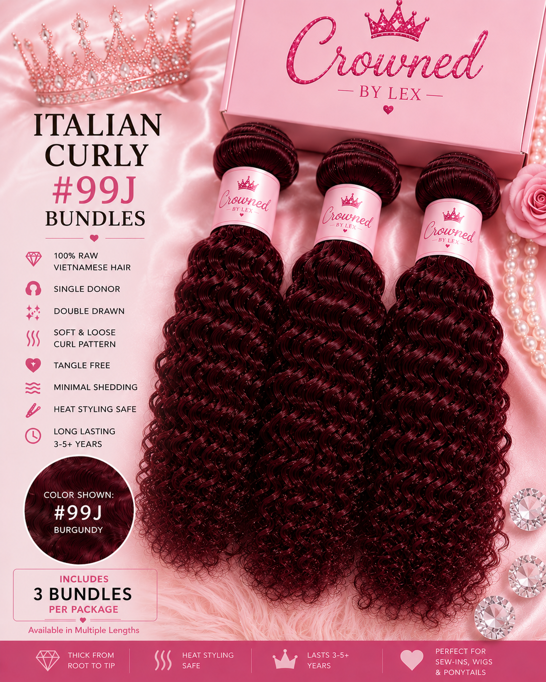 ✨ Italian Curly #99J Bundle ✨